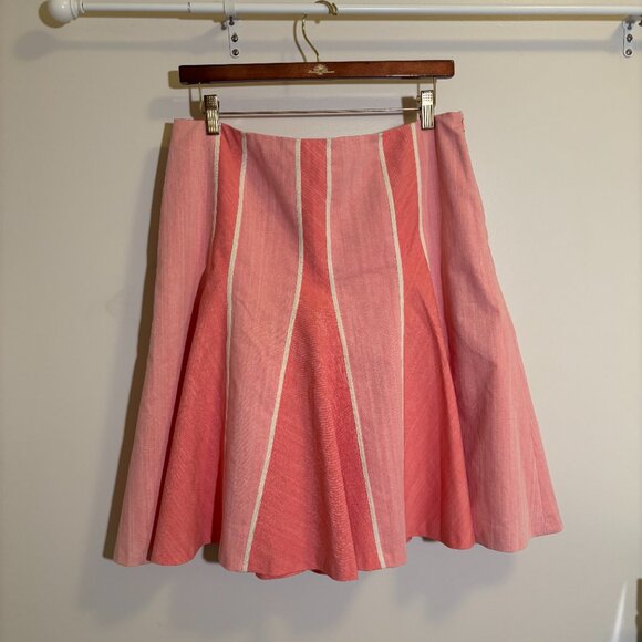 Tristan & Iseut Pink Flared Skirt - Women's Size Medium - Picture 3 of 8